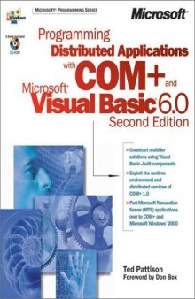 Programming Distributed Applications with COM+ and Microsoft Visual Basic