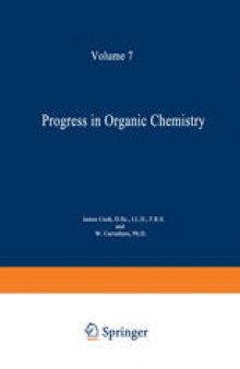 Progress in Organic Chemistry: Volume 7