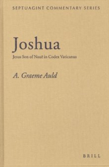 Joshua: Jesus Son of Naue in Codex Vaticanus (Septuagint Commentary Series)