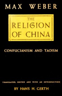 The Religion of China: Confucianism and Taoism