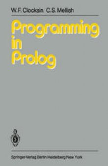 Programming in Prolog