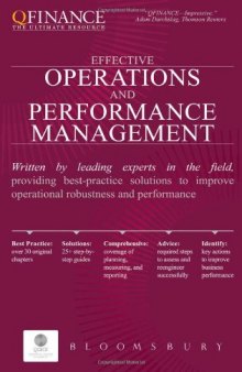 Effective Operations and Performance Management (Qfinance the Ultimate Resource)  