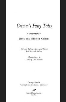 Grimm's Fairy Tales (Barnes & Noble Classics Series)   