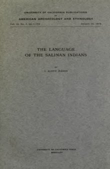The language of the Salinan Indians