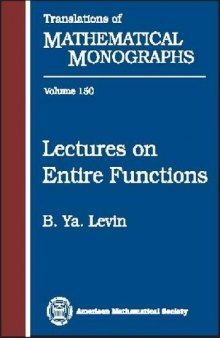 Lectures on Entire Functions 