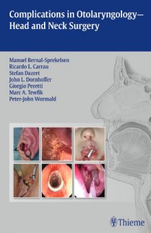 Complications in otolaryngology-- : head and neck surgery
