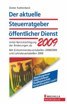 Der aktuelle Steuerratgeber oeffentlicher Dienst 2009