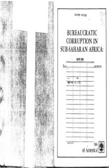 Bureaucratic Corruption in Sub-Saharan Africa: Toward a Search for Causes and Consequences