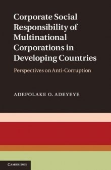 Corporate Social Responsibility of Multinational Corporations in Developing Countries: Perspectives on Anti-Corruption