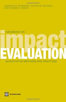 Handbook on Impact Evaluation: Quantitative Methods and Practices 