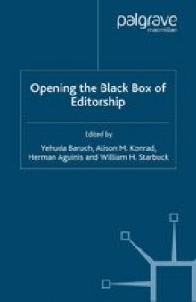 Opening the Black Box of Editorship