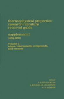 Alloys, Intermetallic Compounds, and Cermets