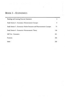 Schweser Study Notes 2008 Level 1 Book2: Economics 