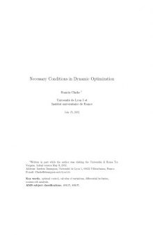 Necessary conditions in dynamic optimization