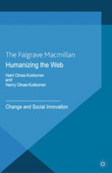 Humanizing the Web: Change and Social Innovation