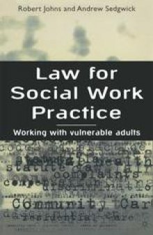 Law for Social Work Practice: Working with Vulnerable Adults