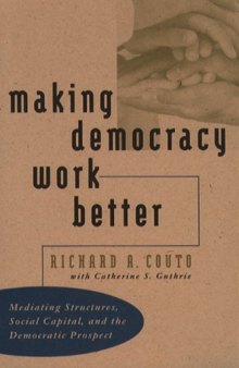 Making Democracy Work Better: Mediating Structures, Social Capital, and the Democratic Prospect