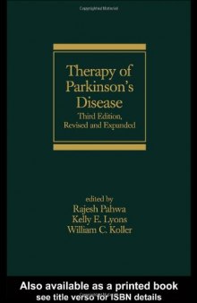 Therapy of Parkinson's Disease, Third Edition (Neurological Disease and Therapy)