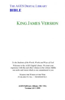 The Holy Bible - New Testament - King James Version