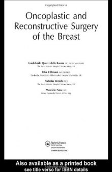 Oncoplastic and Reconstructive Surgery of the Breast