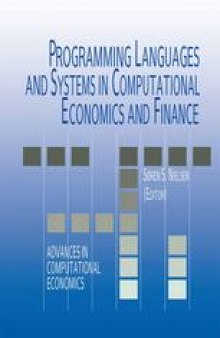 Programming Languages and Systems in Computational Economics and Finance