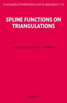 Spline functions on triangulations