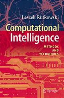 Computational intelligence : methods and techniques