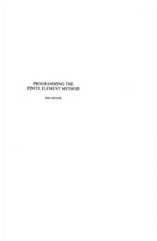 Programming the Finite Element Method