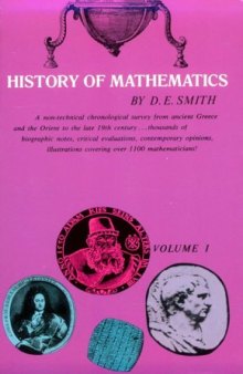 History of Mathematics, Vol. I (General Survey of the History of Elementary Mathematics)