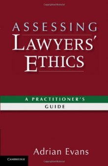 Assessing Lawyers' Ethics: A Practitioners' Guide