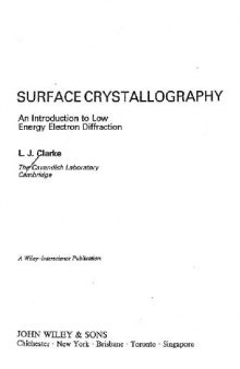 Surface crystallography: an introduction to low-energy electron diffraction