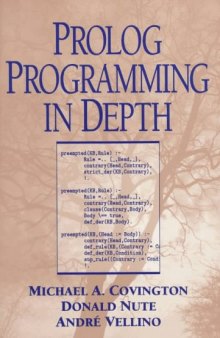Prolog programming in depth