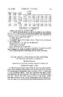 On the crystal structure of the chlorides of certain bivalent elements