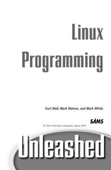 SAMS Linux Programming 2007 UnLeashed 