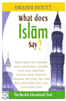 What does Islam say? 4th Edition