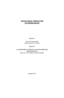 Toxicological profiles - Chlorfenvinphos