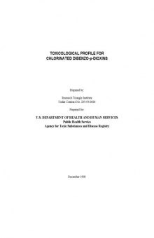 Toxicological profiles - Chlorinated dibenzo-p-dioxins