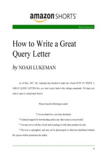 How to Write a Great Query Letter
