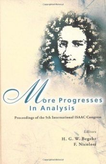 More progresses in analysis, Italy, 2005