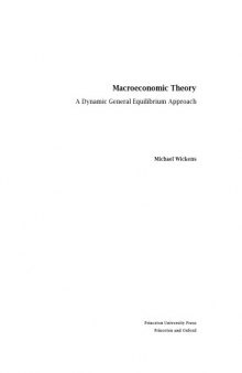 MacroEconomic Theory A Dynamic General Equilibrium Approach