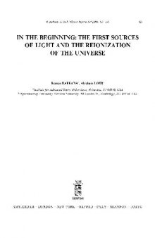 The first sources of light and the reionization of the universe