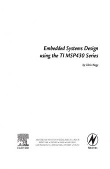 Embedded Systems Design using the TI MSP430 Series