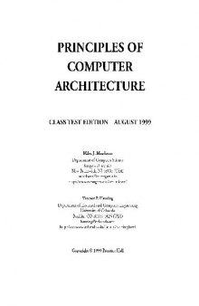 Principles of computer architecture