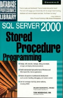 SQL Server 2000 : stored procedure programming