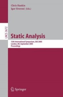 Static Analysis: 12th International Symposium, SAS 2005, London, UK, September 7-9, 2005. Proceedings