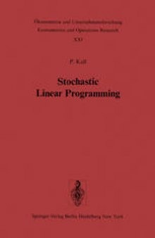 Stochastic Linear Programming