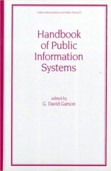 Handbook of public information systems