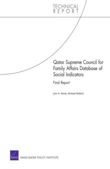 Qatar Supreme Council for Family Affairs: Database of Social Indicators: Final Report