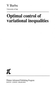 Optimal control of variational inequalities