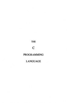 The C Programming Language